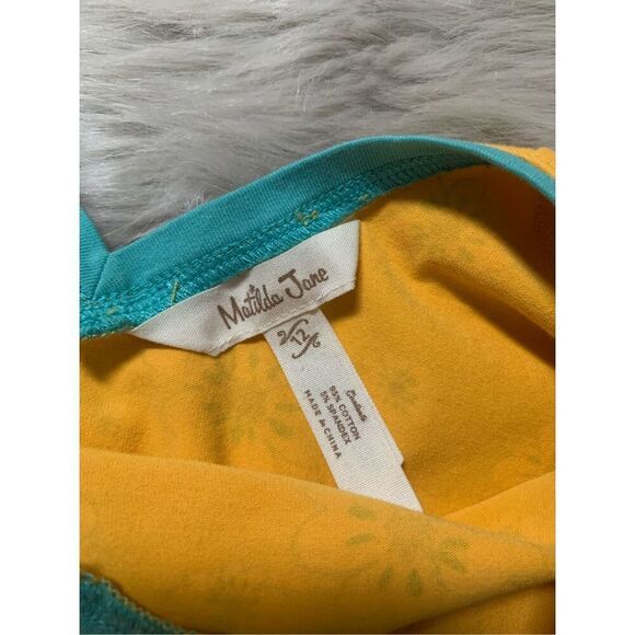 Matilda Jane Moments With You Field Tripper Yellow Floral Dress Size 12 - Picture 3 of 5